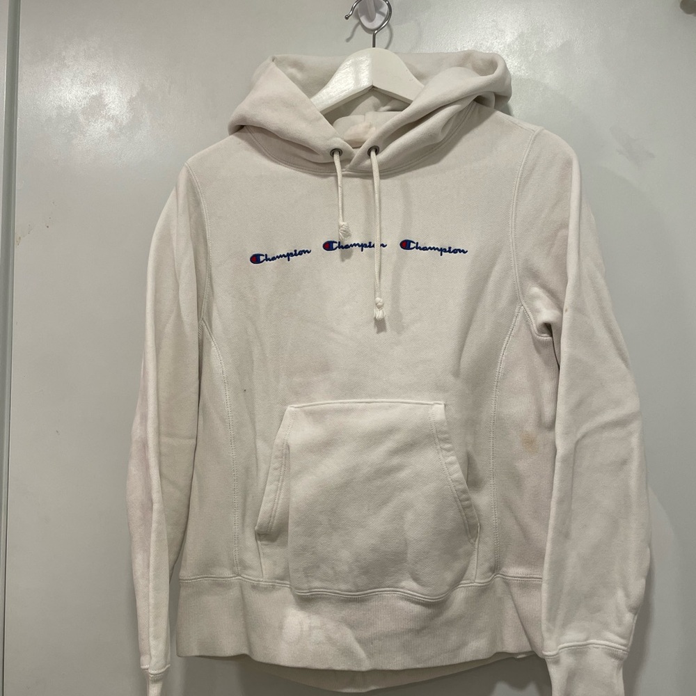 Champion White Hoodie